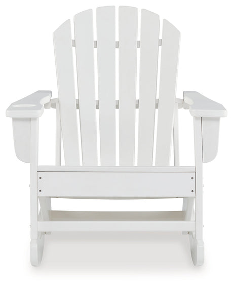 Sundown Treasure White Outdoor Rocking Chair