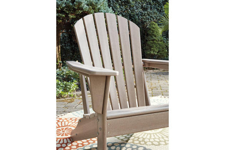Sundown Treasure Grayish Brown Adirondack Chair by Ashley at Eve Furniture