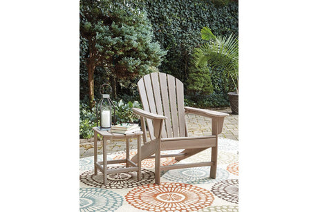 Sundown Treasure Grayish Brown Adirondack Chair by Ashley at Eve Furniture