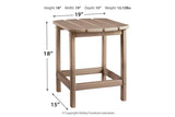Sundown Treasure Grayish Brown End Table by Ashley at Eve Furniture