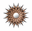 Sunflower Antique Wall Mirror by TOV Furniture at Eve Furniture