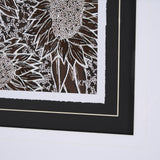 Sunflower Fest I by Mercana Studio a Hand Embellished Textured Framed Art Print Matted under Glass by Mercana at Eve Furniture