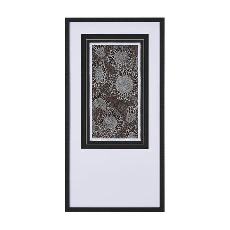 Sunflower Fest I by Mercana Studio a Hand Embellished Textured Framed Art Print Matted under Glass by Mercana at Eve Furniture