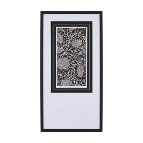 Sunflower Fest II by Mercana Studio a Hand Embellished Textured Framed Art Print Matted under Glass by Mercana at Eve Furniture