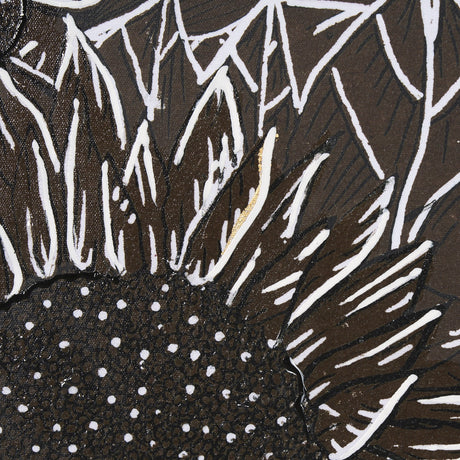Sunflower Fest III by Mercana Studio a Hand Embellished Textured Framed Art Print by Mercana at Eve Furniture