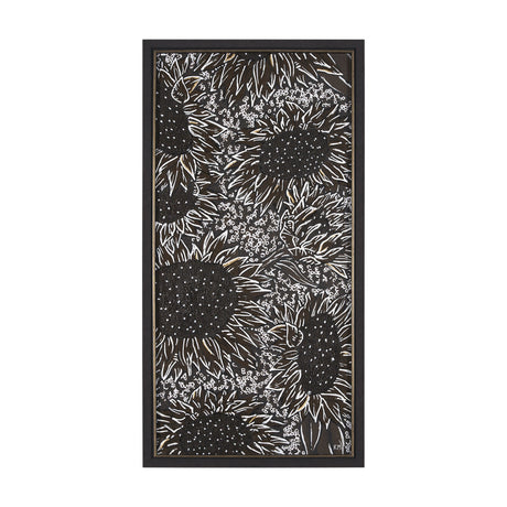 Sunflower Fest III by Mercana Studio a Hand Embellished Textured Framed Art Print by Mercana at Eve Furniture