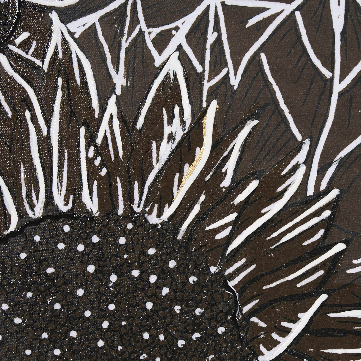 Sunflower Fest VI by Mercana Studio a Hand Embellished Textured Framed Art Print by Mercana at Eve Furniture
