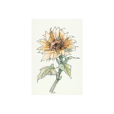 Sunflower II by Mercana Studio a Hand Embellished Textured Canvas by Mercana at Eve Furniture