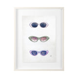 Sunglass Collection I by Mercana Studio Hand Embellished Textured Framed Art Print Matted under Glas by Mercana at Eve Furniture