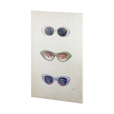 Sunglass Collection I by NaTar a Hand Embellished Textured Canvas by Mercana at Eve Furniture