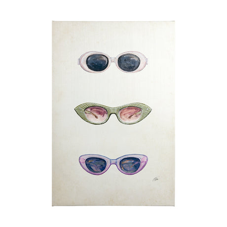 Sunglass Collection I by NaTar a Hand Embellished Textured Canvas by Mercana at Eve Furniture