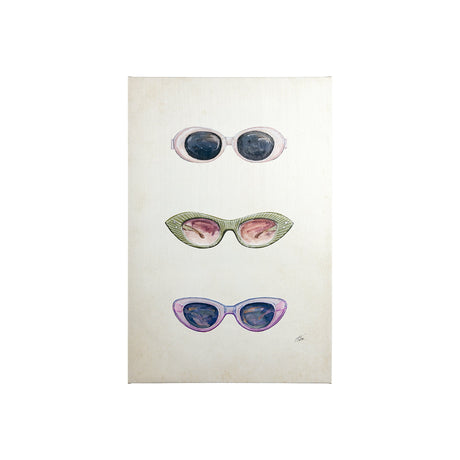 Sunglass Collection I by NaTar a Hand Embellished Textured Canvas by Mercana at Eve Furniture