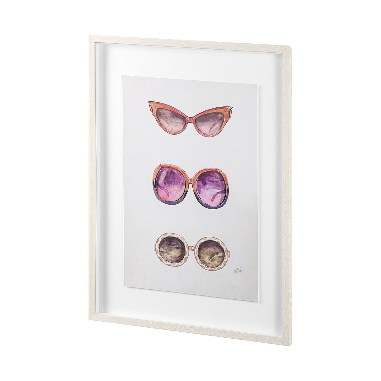 Sunglass Collection II by Mercana Studio Hand Embellished Framed Art Print Matted under Glass by Mercana at Eve Furniture