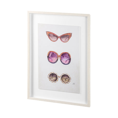 Sunglass Collection II by Mercana Studio Hand Embellished Framed Art Print Matted under Glass by Mercana at Eve Furniture