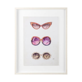 Sunglass Collection II by Mercana Studio Hand Embellished Framed Art Print Matted under Glass by Mercana at Eve Furniture