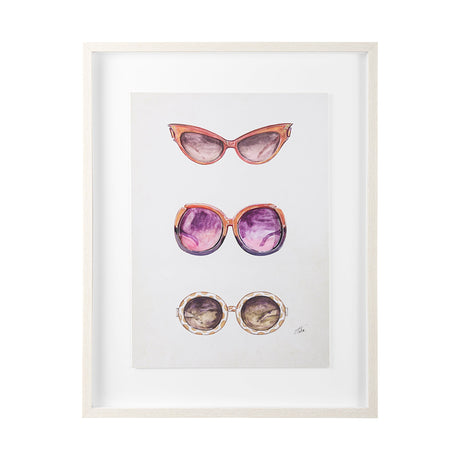 Sunglass Collection II by Mercana Studio Hand Embellished Framed Art Print Matted under Glass by Mercana at Eve Furniture