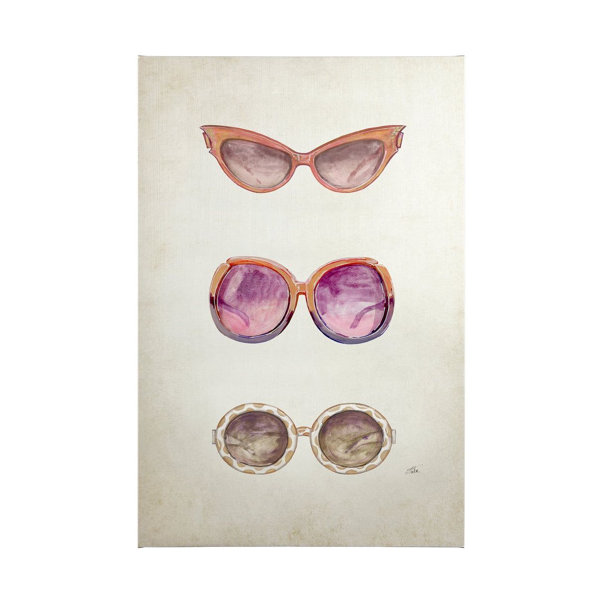 Sunglass Collection II by NaTar a Hand Embellished Textured Canvas by Mercana at Eve Furniture