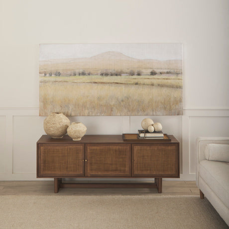 Sunita Set of 3 Beige Paper Mache Orbs by Mercana at Eve Furniture