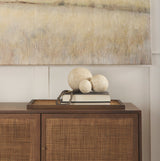 Sunita Set of 3 Beige Paper Mache Orbs by Mercana at Eve Furniture