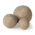 Sunita Set of 3 Gray Paper Mache Orbs by Mercana at Eve Furniture
