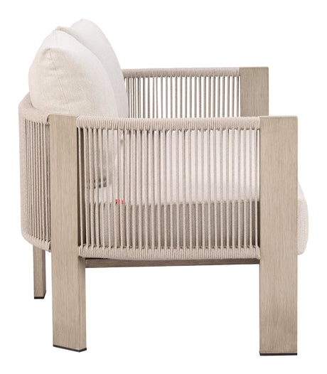 Sunlit Springs Gray Outdoor Sofa by Zuomod at Eve Furniture