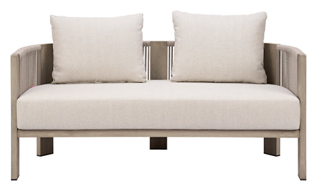 Sunlit Springs Gray Outdoor Sofa by Zuomod at Eve Furniture