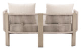 Sunlit Springs Gray Outdoor Sofa by Zuomod at Eve Furniture