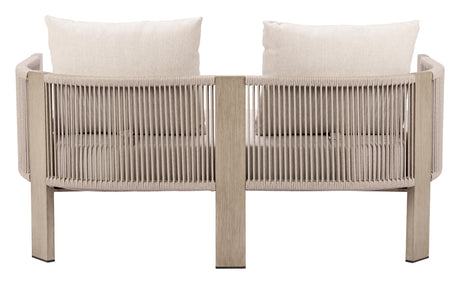 Sunlit Springs Gray Outdoor Sofa by Zuomod at Eve Furniture