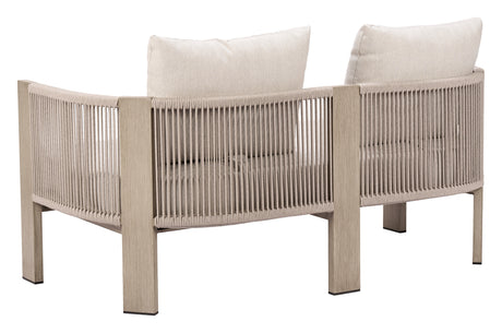 Sunlit Springs Gray Outdoor Sofa by Zuomod at Eve Furniture