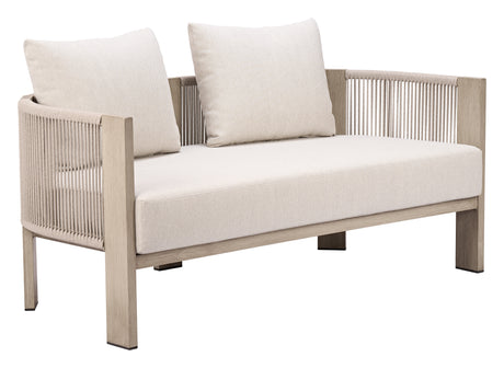 Sunlit Springs Gray Outdoor Sofa by Zuomod at Eve Furniture