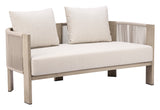 Sunlit Springs Gray Outdoor Sofa by Zuomod at Eve Furniture