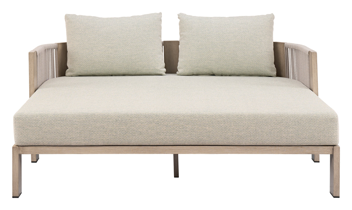 Sunlit Springs Green Outdoor Daybed by Zuomod at Eve Furniture