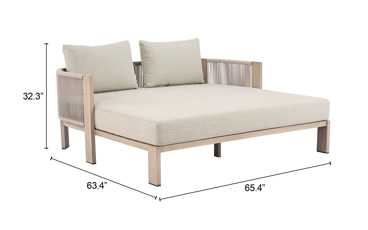 Sunlit Springs Green Outdoor Daybed by Zuomod at Eve Furniture