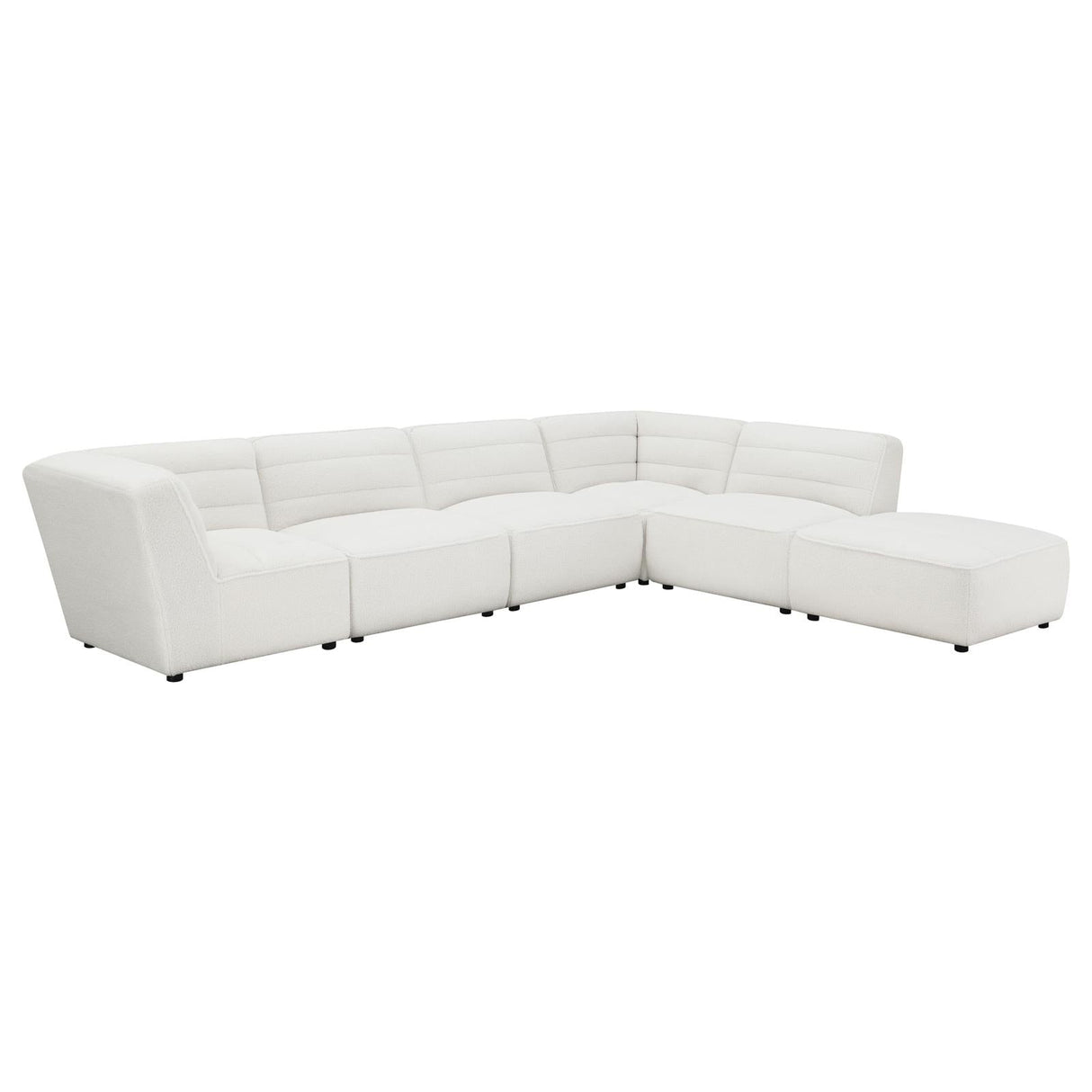 Sunny 6-Piece Upholstered Sectional Natural