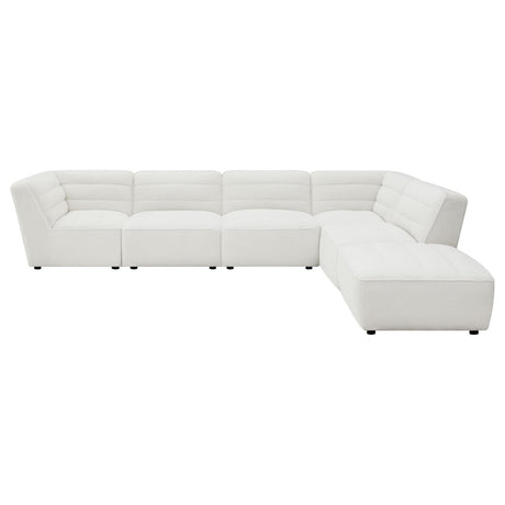 Sunny 6-Piece Upholstered Sectional Natural