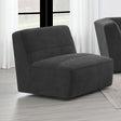 Sunny Dark Charcoal Upholstered Armless Chair by Coaster at Eve Furniture