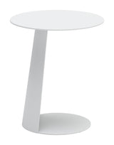 Sunny Isles White Outdoor Side Table by Zuomod at Eve Furniture