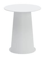 Sunny Isles White Outdoor Side Table by Zuomod at Eve Furniture