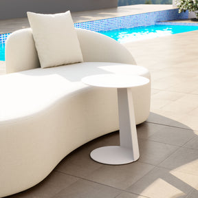 Sunny Isles White Outdoor Side Table by Zuomod at Eve Furniture