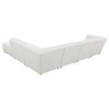 Sunny Natural Upholstered 6-Piece Sectional by Coaster at Eve Furniture