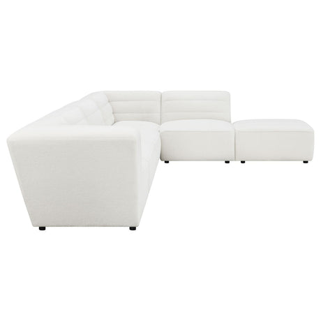 Sunny Natural Upholstered 6-Piece Sectional by Coaster at Eve Furniture