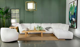 Sunny Natural Upholstered Armless Chair by Coaster at Eve Furniture