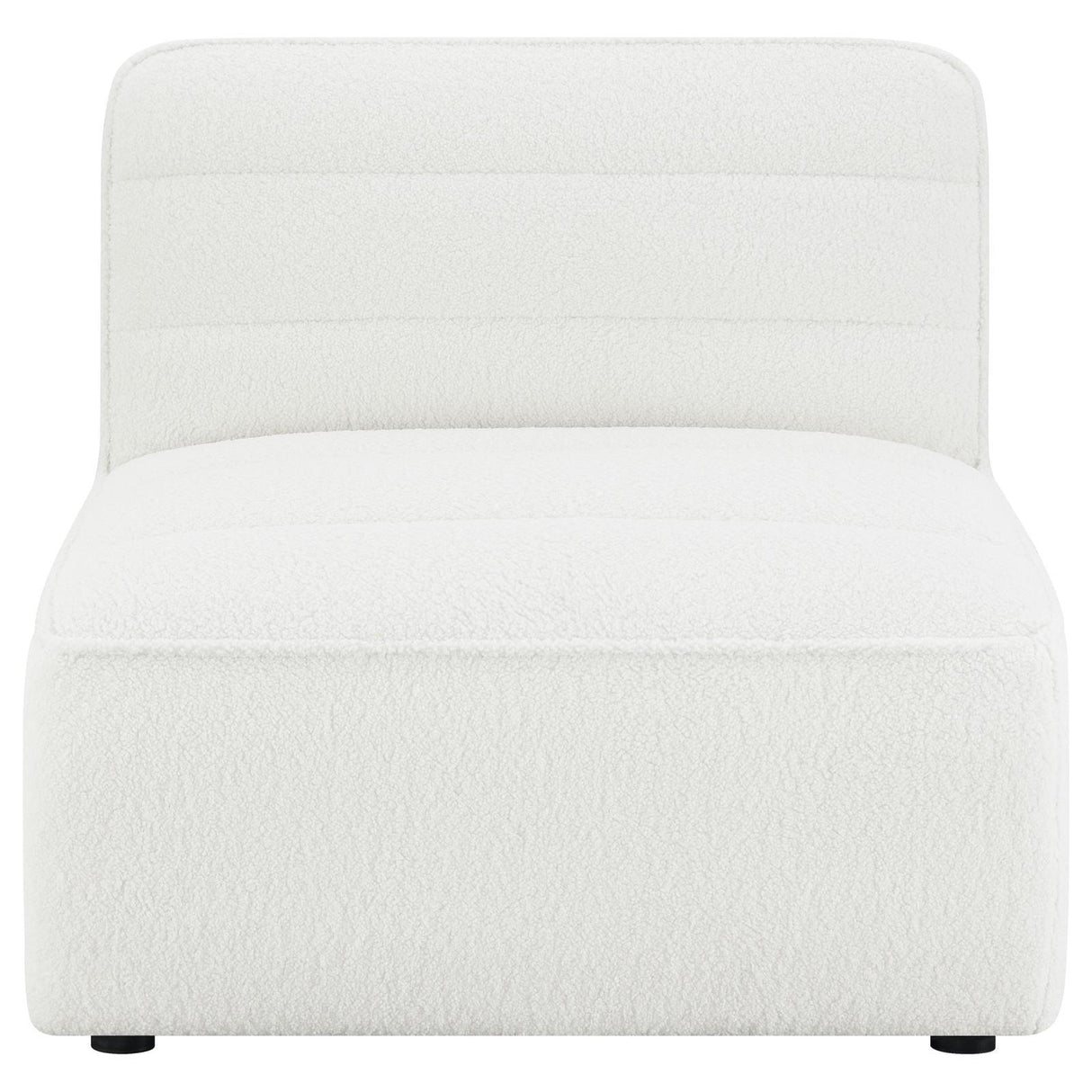 Sunny Natural Upholstered Armless Chair by Coaster at Eve Furniture