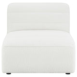 Sunny Natural Upholstered Armless Chair by Coaster at Eve Furniture