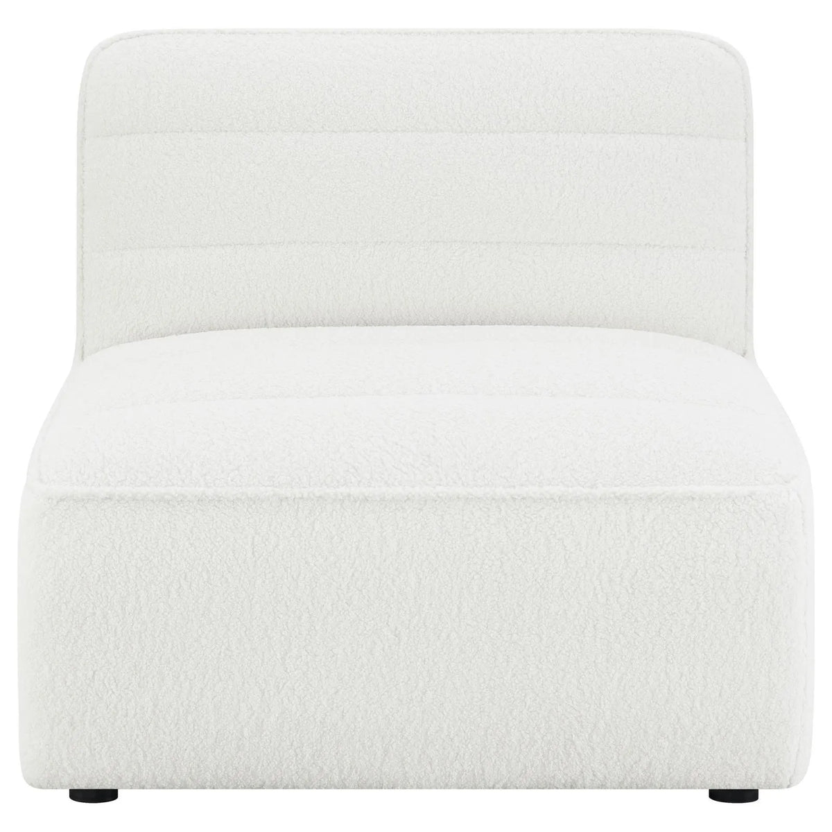 Sunny Natural Upholstered Armless Chair by Coaster at Eve Furniture
