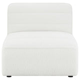 Sunny Natural Upholstered Armless Chair by Coaster at Eve Furniture
