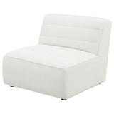 Sunny Natural Upholstered Armless Chair by Coaster at Eve Furniture