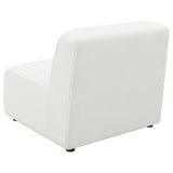 Sunny Natural Upholstered Armless Chair by Coaster at Eve Furniture