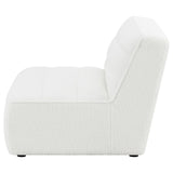 Sunny Natural Upholstered Armless Chair by Coaster at Eve Furniture