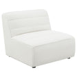 Sunny Natural Upholstered Armless Chair by Coaster at Eve Furniture